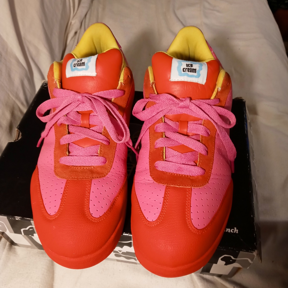 Reebok w/Pharrell Williams BBC Ice Cream Board Flips In RARE Pink Lemonade color - Picture 4 of 4